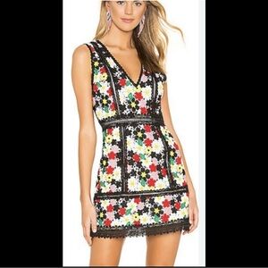 NWOT Alice + Olivia Zula Lace Floral Dress size 6